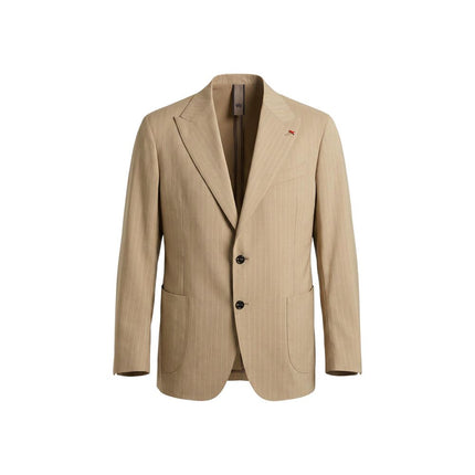 Mulish Beige Polyester Two-Piece Suit