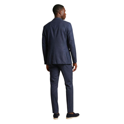 Mulish Blue Polyester Two-Piece Suit