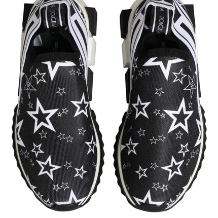Dolce & Gabbana Black Stars Logo SORRENTO Sneakers Shoes