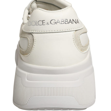Dolce & Gabbana White Leather Daymaster Low Top Sneakers Shoes