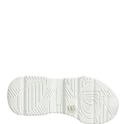 Dolce & Gabbana White Daymaster Graffiti Low Top Sneakers Shoes