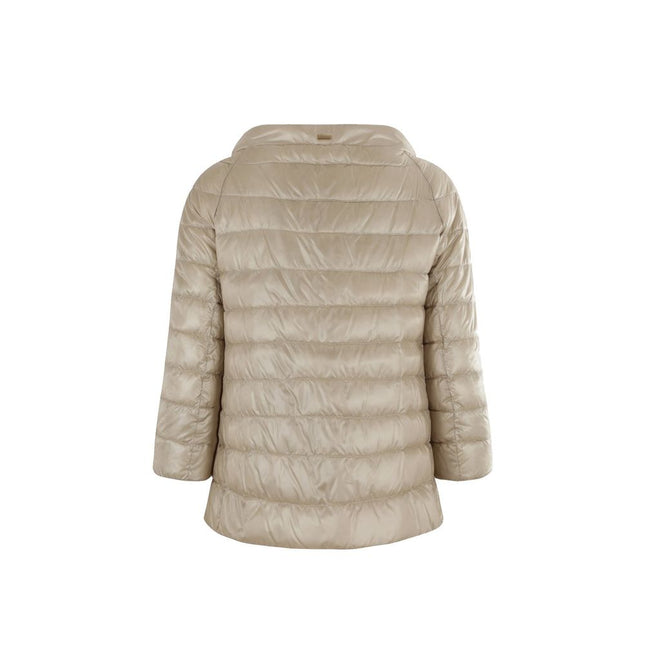 Herno Beige Polyamide Full-Length Jacket Herno