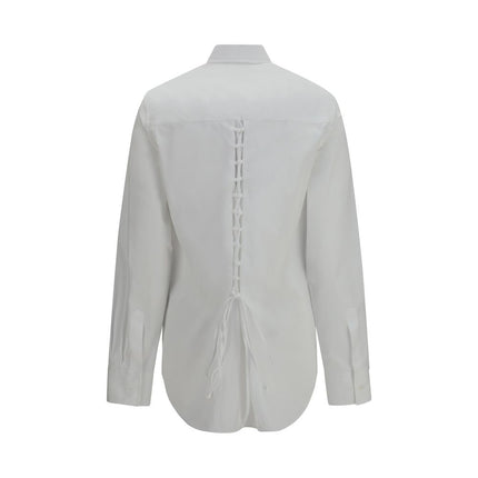 Ermanno Scervino White Cotton Dress Shirt