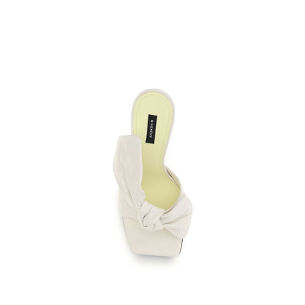 Givenchy White Lamb Ovis Aries Aries Mules