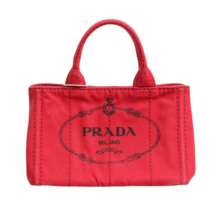 Prada Canapa Mini Canvas Tote
