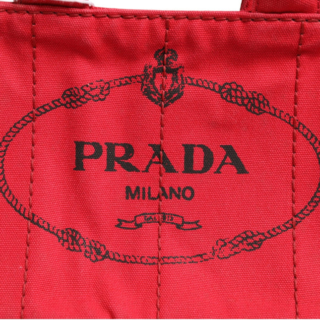Prada Canapa Mini Canvas Tote