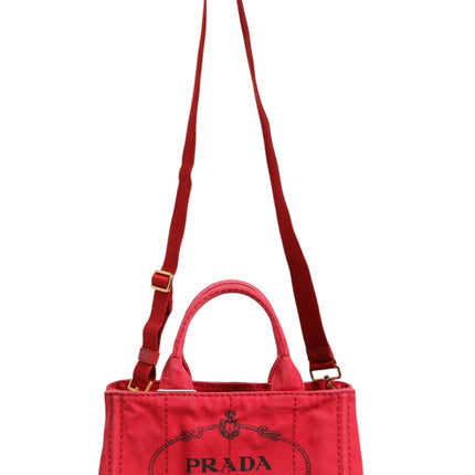 Prada Canapa Mini Canvas Tote