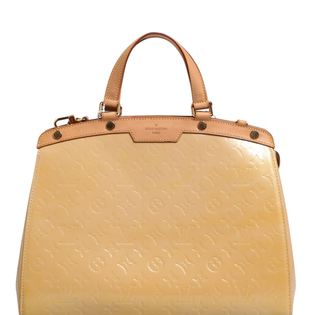 Louis Vuitton Monogram Vernis Brea MM Beige Poudre