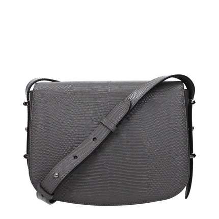 Jimmy Choo Gray Leather Crossbody Bag