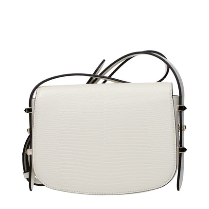 Jimmy Choo White Leather Shoulder Bag