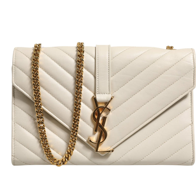 Saint Laurent Envelope Triquilt Medium YSL Shoulder Bag
