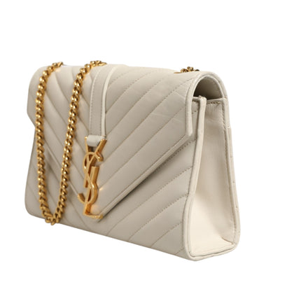 Saint Laurent Envelope Triquilt Medium YSL Shoulder Bag