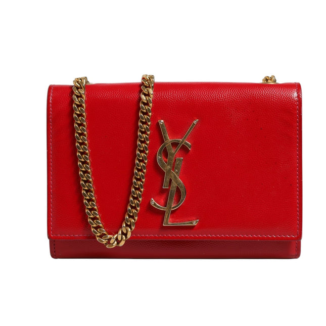 Saint Laurent Kate Red Leather Crossbody Bag