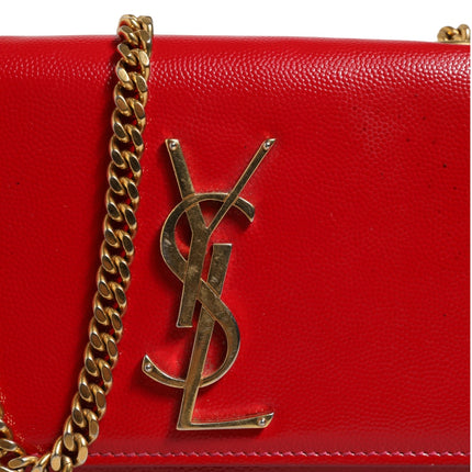 Saint Laurent Kate Red Leather Crossbody Bag