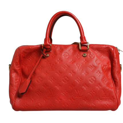 Louis Vuitton Red Monogram Empreinte Speedy Bandouliere 30