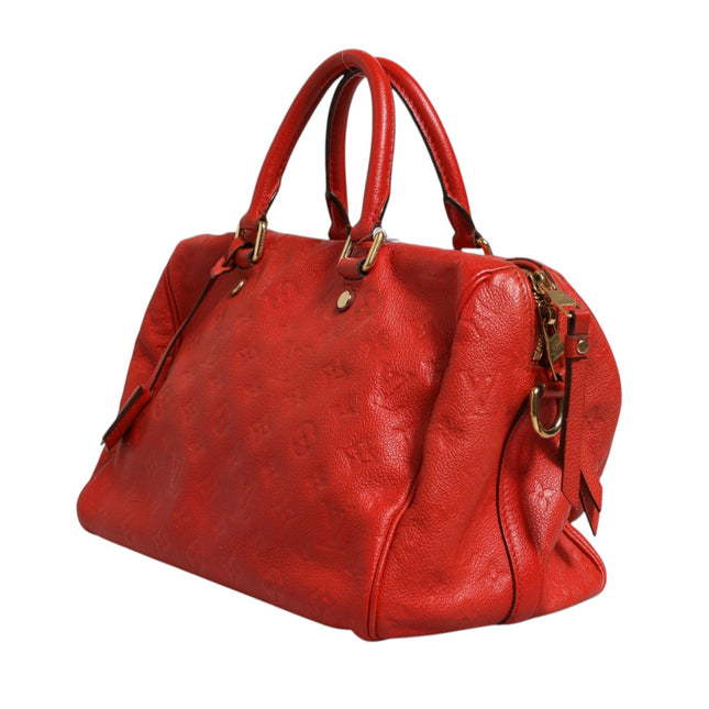 Louis Vuitton Red Monogram Empreinte Speedy Bandouliere 30