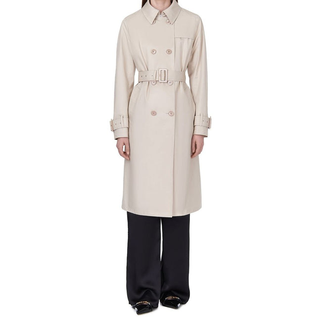 Herno White Cotton Coat