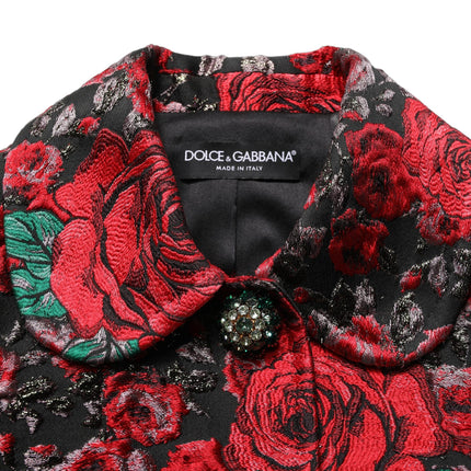 Dolce & Gabbana Multicolor Floral Brocade ButtonBlazer Jacket