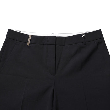 Peserico Black Skinny Mid Waist Chino Women Trouser Pants