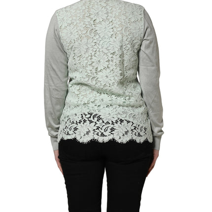 Dolce & Gabbana Green ButtonDown LongSleeve Cardigan Sweater