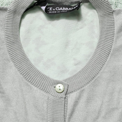 Dolce & Gabbana Green ButtonDown LongSleeve Cardigan Sweater