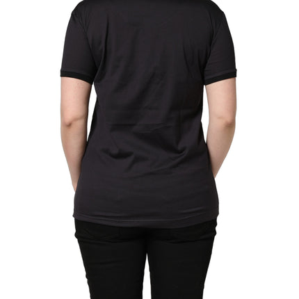 Dolce & Gabbana Black #IAMACHRISTMASTREE Print Cotton T-shirt