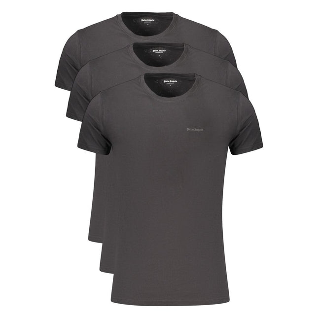 Palm Angels Nero Cotton Men's T-Shirt