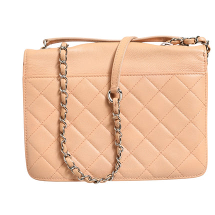 Chanel Goatskin Quilted Small CC Box Flap Bag