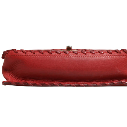 Chanel Mini Flap Bag Lambskin Braided Calfskin Gold Tone Metal