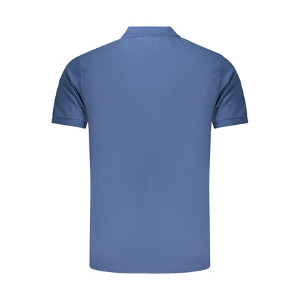 Rifle Blue Cotton Men's Polo Shirt