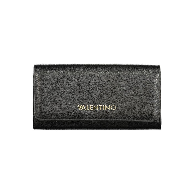 Mario Valentino Black Polyurethane Women's Wallet