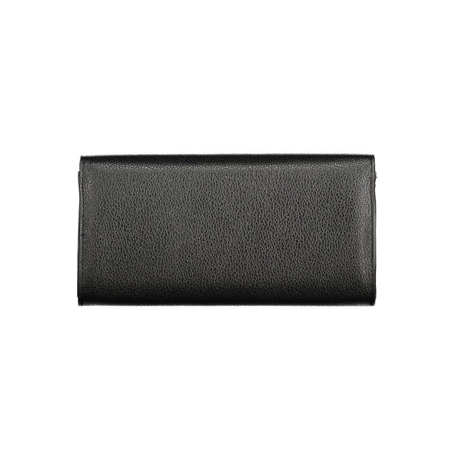 Mario Valentino Black Polyurethane Women's Wallet