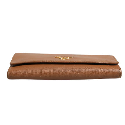 Prada Brown and Gold Wallet Strap