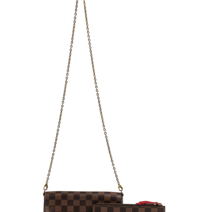 Louis Vuitton Damier Ebene Pochette Felice Chain Wallet
