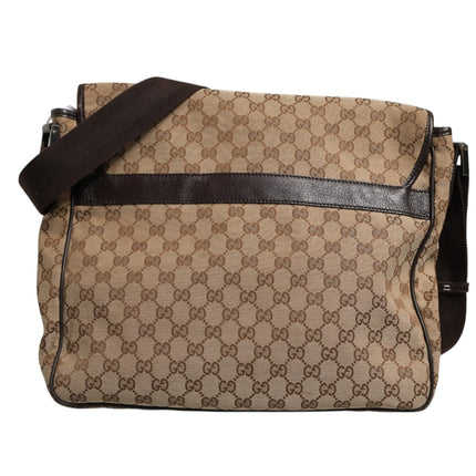 Gucci GG Canvas Flap Messenger Bag
