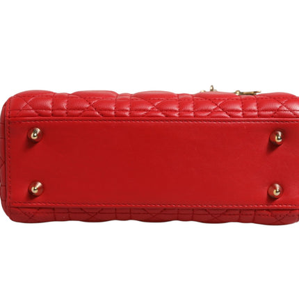 Christian Dior Lady Dior Cannage Leather Handbag