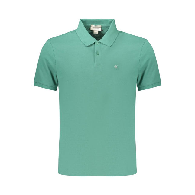 Calvin Klein Verde Cotton Mens Polo