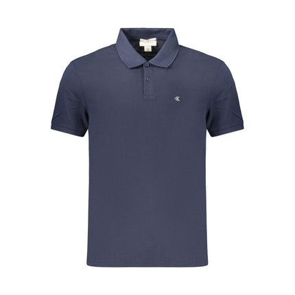 Calvin Klein Blue Cotton Men's Polo Shirt