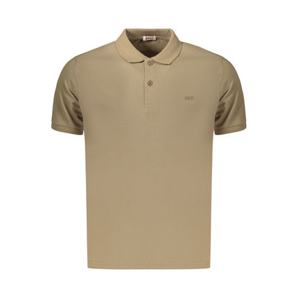 Rifle Brown Cotton Men's Polo Shirt