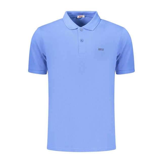 Rifle Blue Cotton Men's Polo Shirt