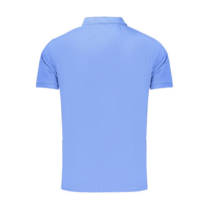 Rifle Blue Cotton Men's Polo Shirt