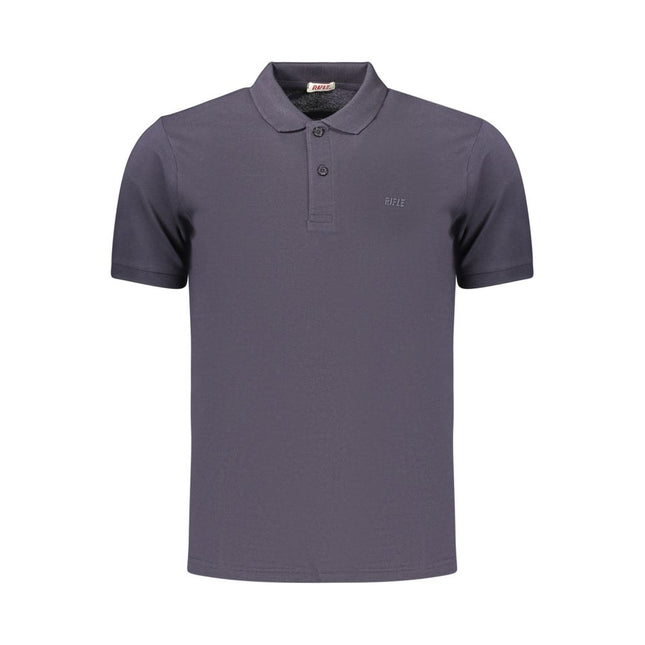 Rifle Blue Cotton Men's Polo