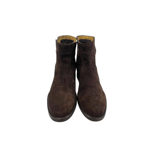 Borbonese Brown Leather Women Boot
