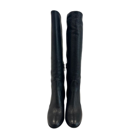 Borbonese Black Leather Women Boot