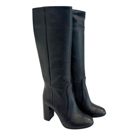 Borbonese Black Leather Women Boot