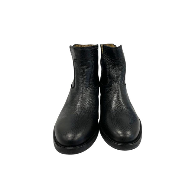 Borbonese Black Leather Women Boot