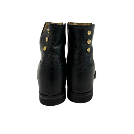 Borbonese Black Leather Women Boot