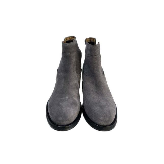 Borbonese Grey Leather Women Boot