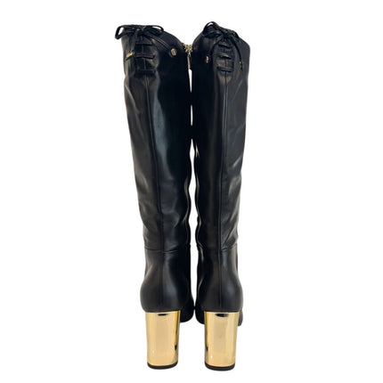 Borbonese Black Leather Women Boot
