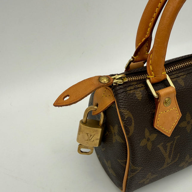 Louis Vuitton Nano Speedy Monogram Handbag